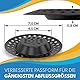 ABFLUSSHELD 2er Set Abflusssieb Edelstahl - Deluxe Waschbecken Sieb - Flexibles Haarsieb Dusche - Abflussieb Küche & Dusche - Premium Sink Strainer - Abfluss Sieb Waschbecken (Schwarz)