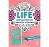 NLT Girls Life Application Study Bible (LeatherLike, Seafoam Teal/Pink Flowers)
