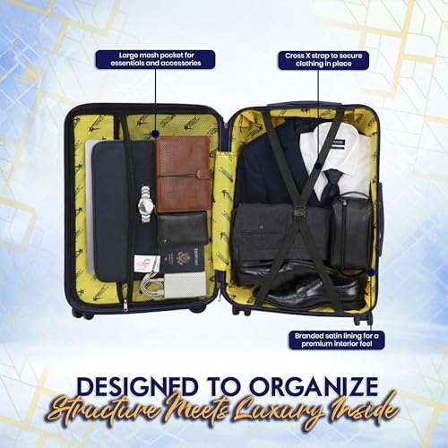 Image of Spider Trolley Single Small Trolley Bag | Polycarbonate Hardshell | Large Polycarbonate Hardshell, Lightweight Expandable, 360 Rotatable Wheels, TSA Type Lock