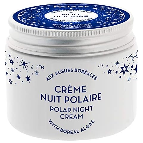 Polåar - Polar Night Revitalizing Cream with Boreal Algae - Anti-Aging, Smoothing, Regenerating, Detoxifying Moisturizing Night Cream - Vegan, Cruelty Free, Made in France - 50 ml Cover
