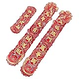 Yardenfun 3 Stück Teiliges Chinesische Neujahrsdeko Jahr Des Pferdes Frühlingsfest Couplets Aufkleber für Tür Wand Schnell Anzubringen Farbecht Traditionelle Glücksbringer für Zuhause und