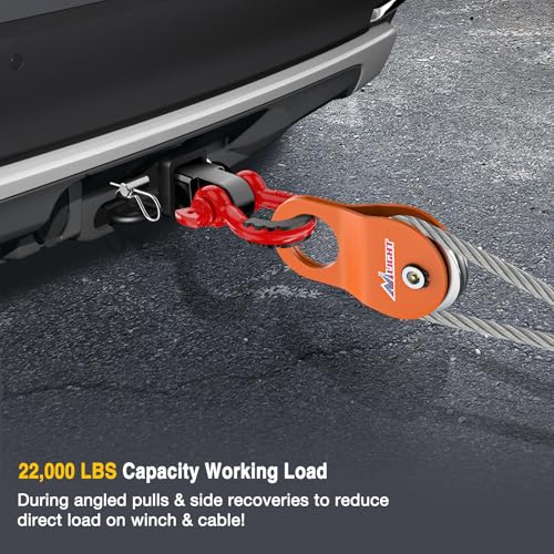 Image of Nilight 10 Ton Winch Snatch Block Towing Pulley Blocks 22,000 LBS Capacity, Winch Hook Accessories, Heavy Duty Offroad Recovery Accessory for Truck, Tractor, ATV & UTV