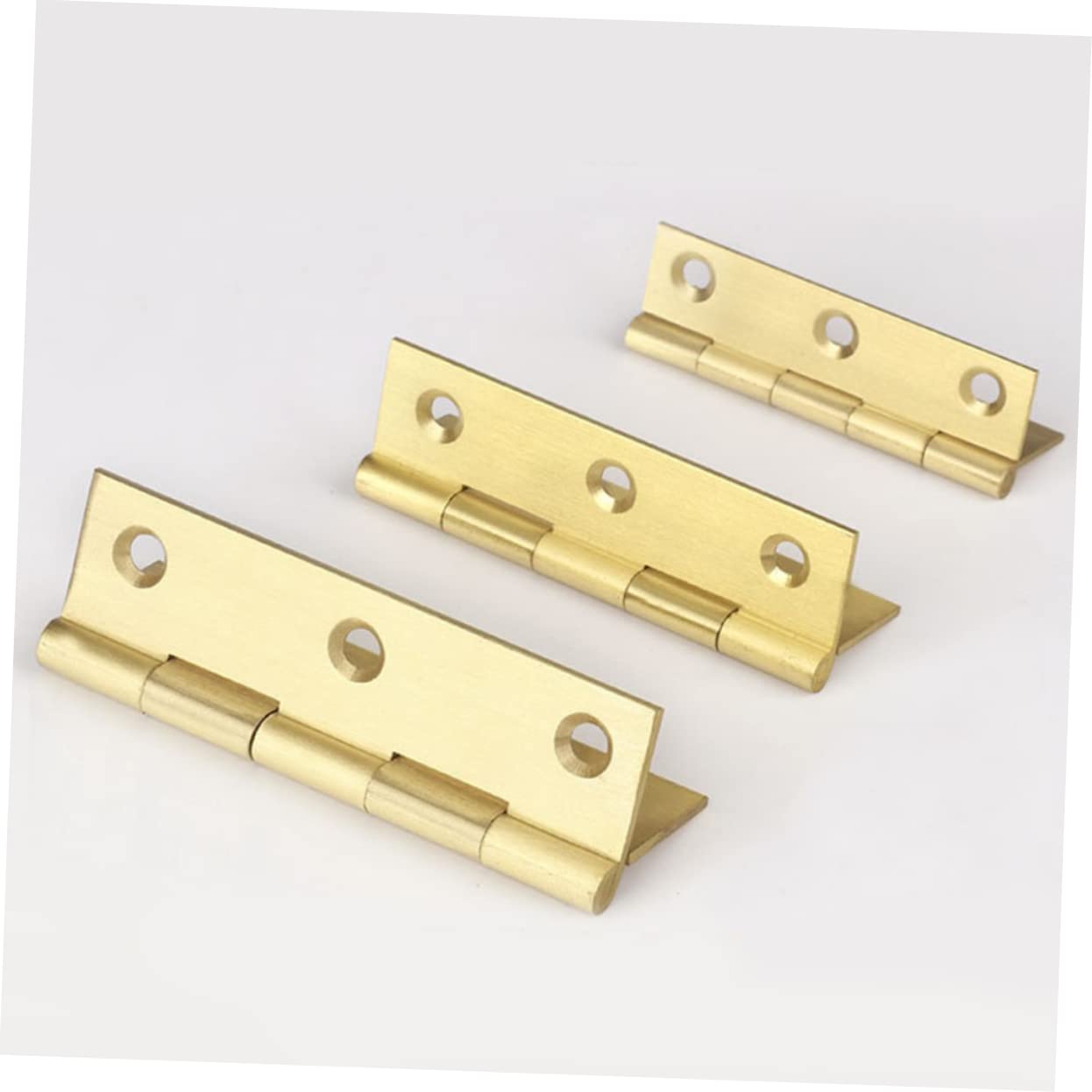 Uonlytech 18pezzi Cerniere Rame Cerniere Mute Per Porte e Mobili Design Vintage Resistente e Antiruggine Per Scatole Gioielli e Porte Domestiche