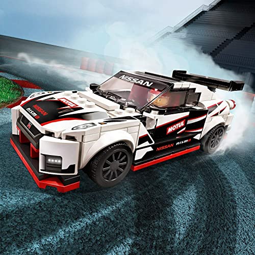 LEGO 76896 Speed Champions Nissan GT-R NISMO Rennwagenspielzeug mit Rennfahrer Minifigur, Rennfahrzeuge Bausets – Ansicht 6