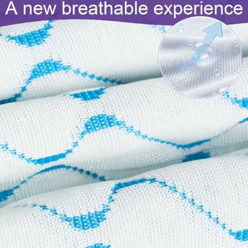 Memory Foam Pillows King Size Set of 2,Adjustable Cooling Firm Pillow for Side Back Stomach Sleepers with Washable Removable Cover