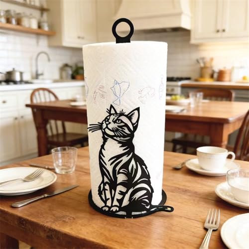Portarrollos de cocina vertical para encimeras y mesas de baño elegantes 4