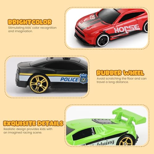 Carros de Juguete a Escala 1:64, Paquete de 4 miniatura 2