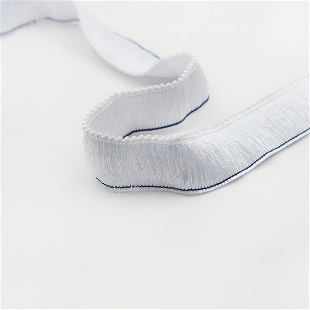 4 Meters 2.8cm Fringe Tassel Trim Fringe Trim Macrame Tassel Ribbon Cotton Tassel Fringe Lace Edging Trim Ribbon Lace Trim Fabric for Clothes Curtain Blanket Hammock Umbrella Decor Sewing (White) — image 1
