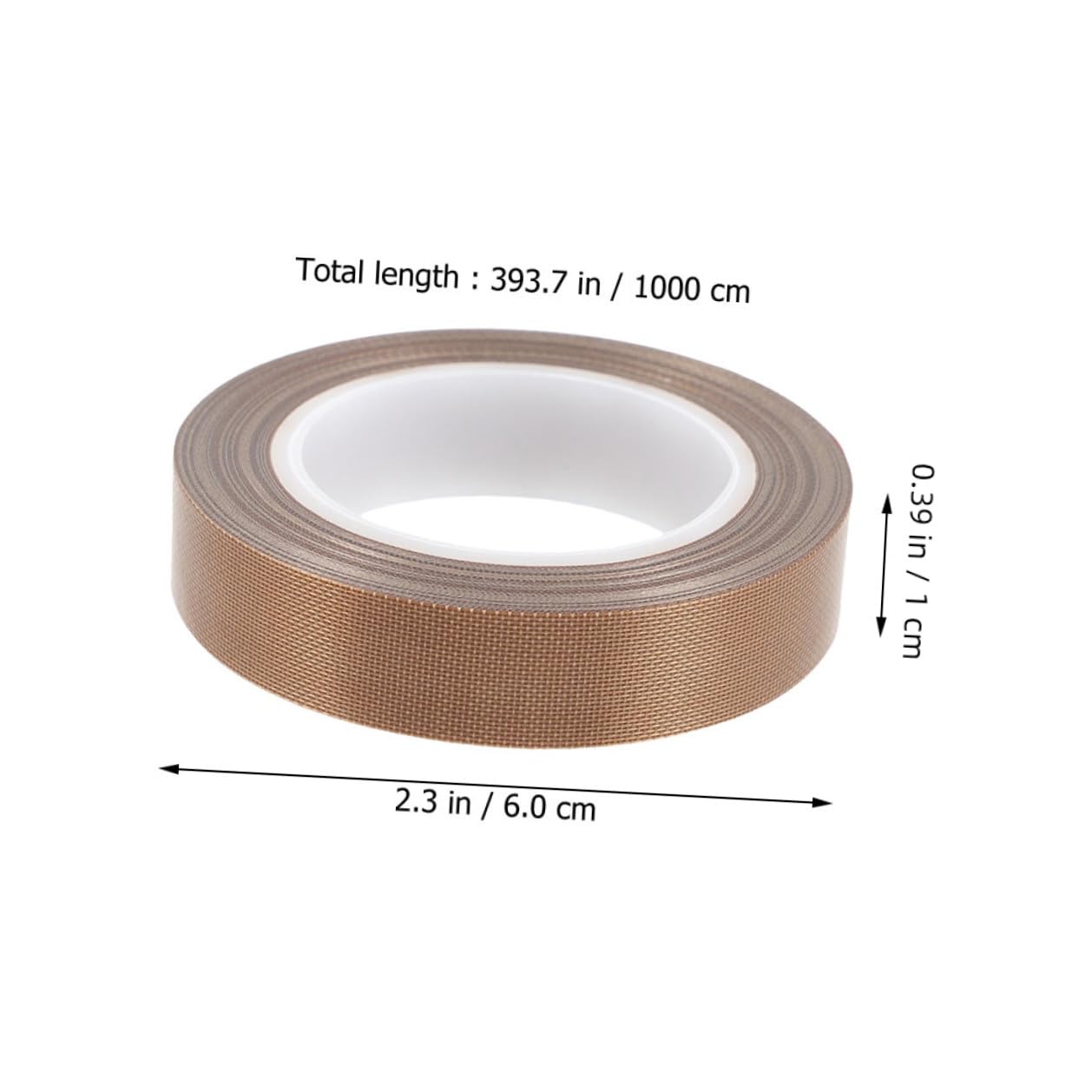 Nastro da 10 Metri Resistente al Calore in Ptfe Nastro Adesivo Isolante Termico per Sigillatrice Sottovuoto Manuale per Prodotti Elettrici ad Alta e Bassa Tensione