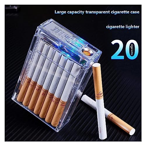 Estuche de cigarrillos con encendedor USB recargable 2 en 1 miniatura 2