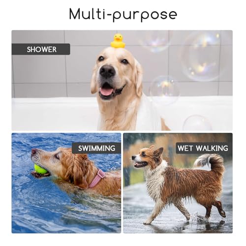 Nobleza Hundebademantel Mikrofaser mit Klettverschluss,Super saugfähig und schnell trocknend,Bademantel für alle Katzen und Hunde,Fünf Größen,Hundehandtuch Weich (M Grau)