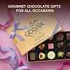 Godiva Gold Assorted Chocolate Gift Box, Belgian Dark & Milk Chocolates with Pralines, Ganaches & Caramels, Gourmet Gift for Birthday, Holidays, Kosher, Azalea Pink Ribbon, 15 Pc