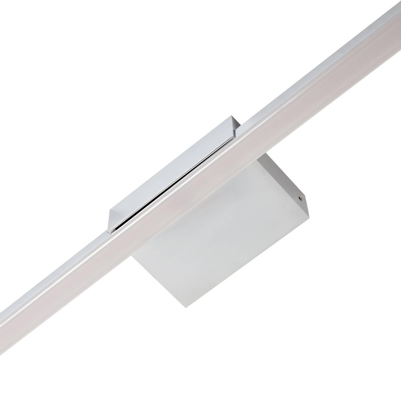 Lucande LED Wandleuchte, Wandlampe Bad Kivana (spritzwassergeschützt (Modern) in Chrom aus Aluminium (1 flammig) - Wandleuchten Spiegelleuchte Badezimmer Wandbeleuchtung Badezimmerleuchte