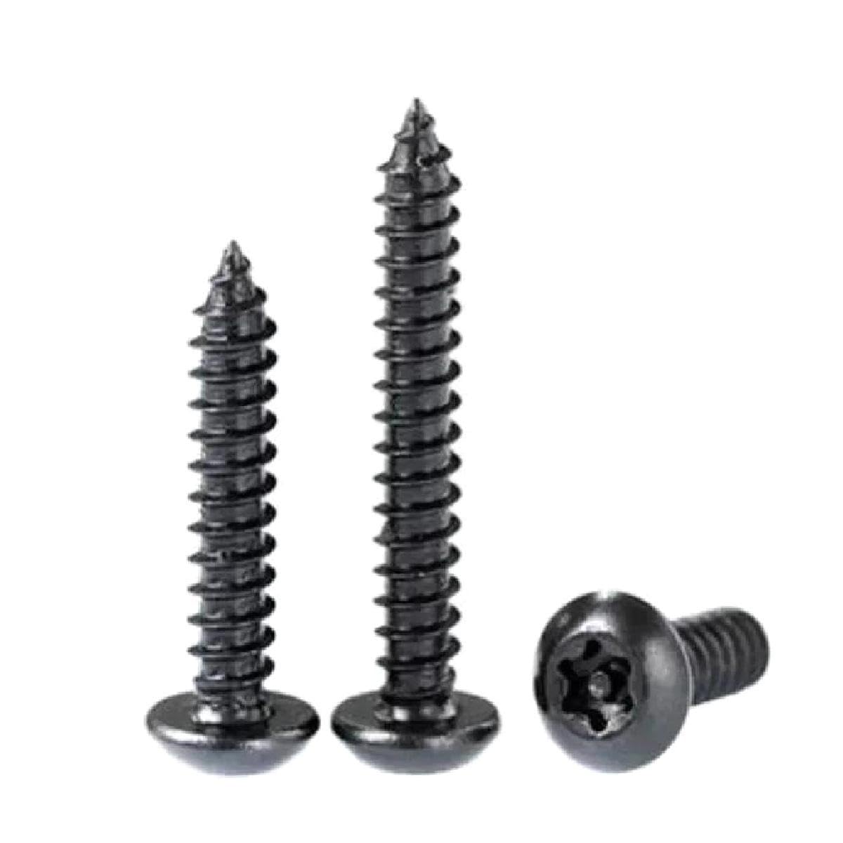 St2.9 St3.5 St3.9 St4.2 St4.8 Acero inoxidable con pasador negro Torx cabeza de botón tornillo autorroscante 100 piezas, 10 piezas, ST4.8x38mm