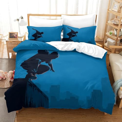Housse de couette tropicale microfibre King | Parure de lit haute densité - 3
