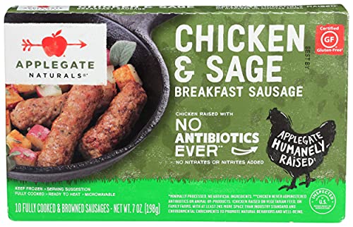 Applegate, Natural Chicken & Sage Breakfast Sausage, 7 oz (Frozen)