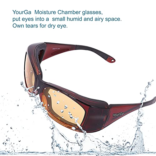 Image of Dry Eyes Relief Eyeglasses (Outdoor Red)