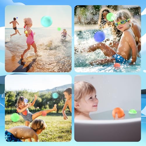 CloudValley Reusable Silicone Water Balloons 12 Pcs Self-Sealed Quick Fill - image 7