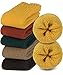 BomKinta Women Winter Solid Boots Socks Thick Warm Wool Socks Cozy Crew Socks for Women Christmas Gift, Brown Red Green Yellow Khaki, Medium