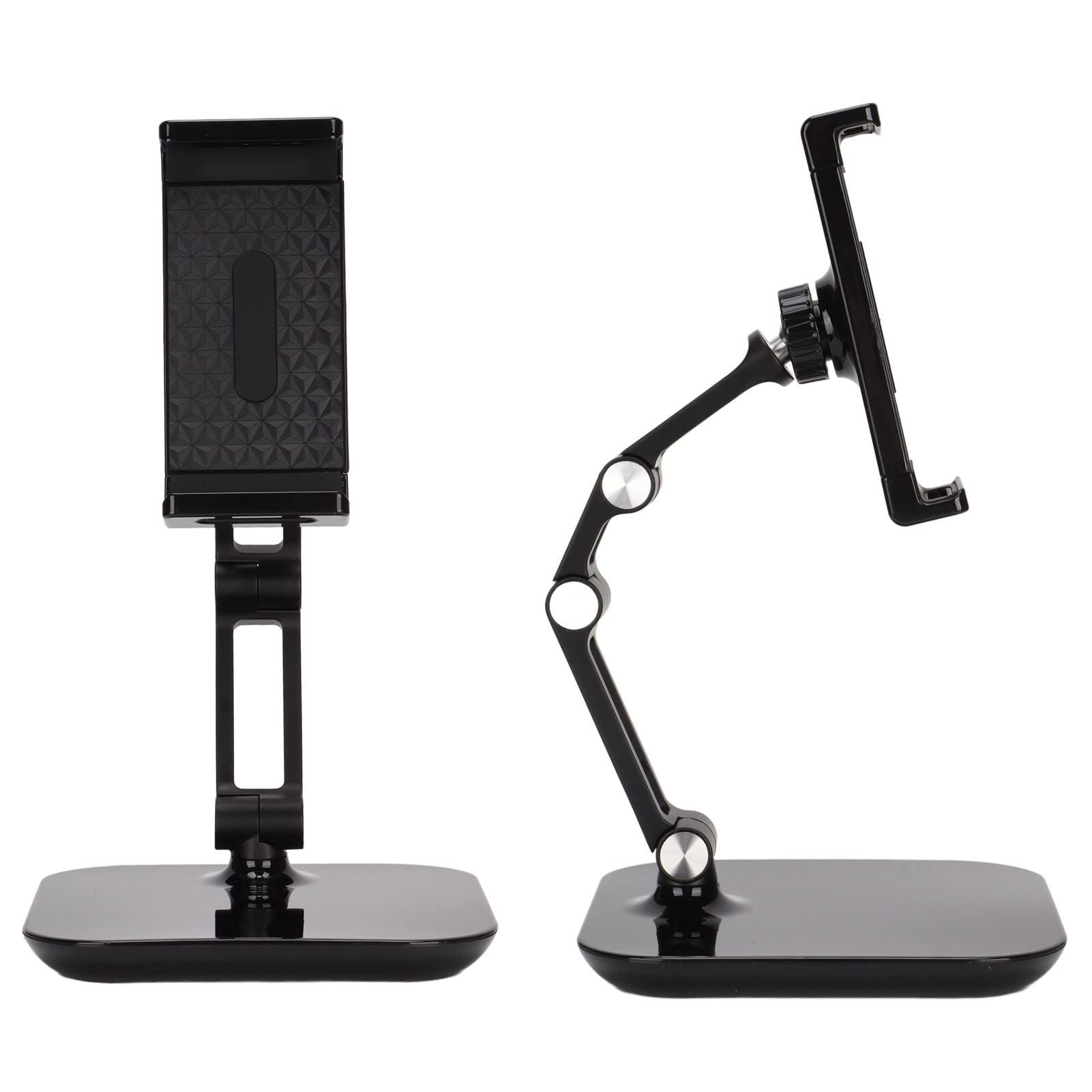 Supporto per tablet regolabile Pieghevole con angolo conveniente Design antiscivolo portatile Staffa per tablet ad alta capacità portante Nera per Tablet PC