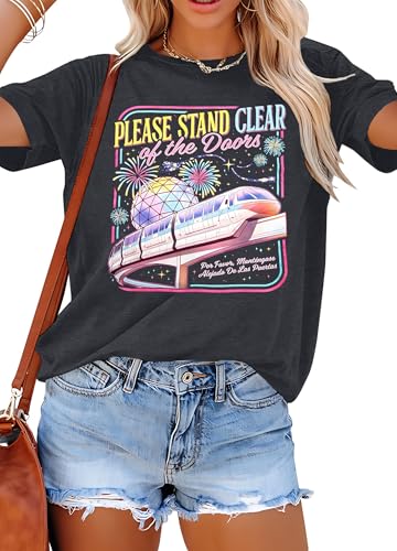 FRYAID Women Fantastical Wonder World Shirt Dreamy Park Travel T-Shirt Fun Shirt Girls Trip Shirts Vacation Short Sleeve Tops