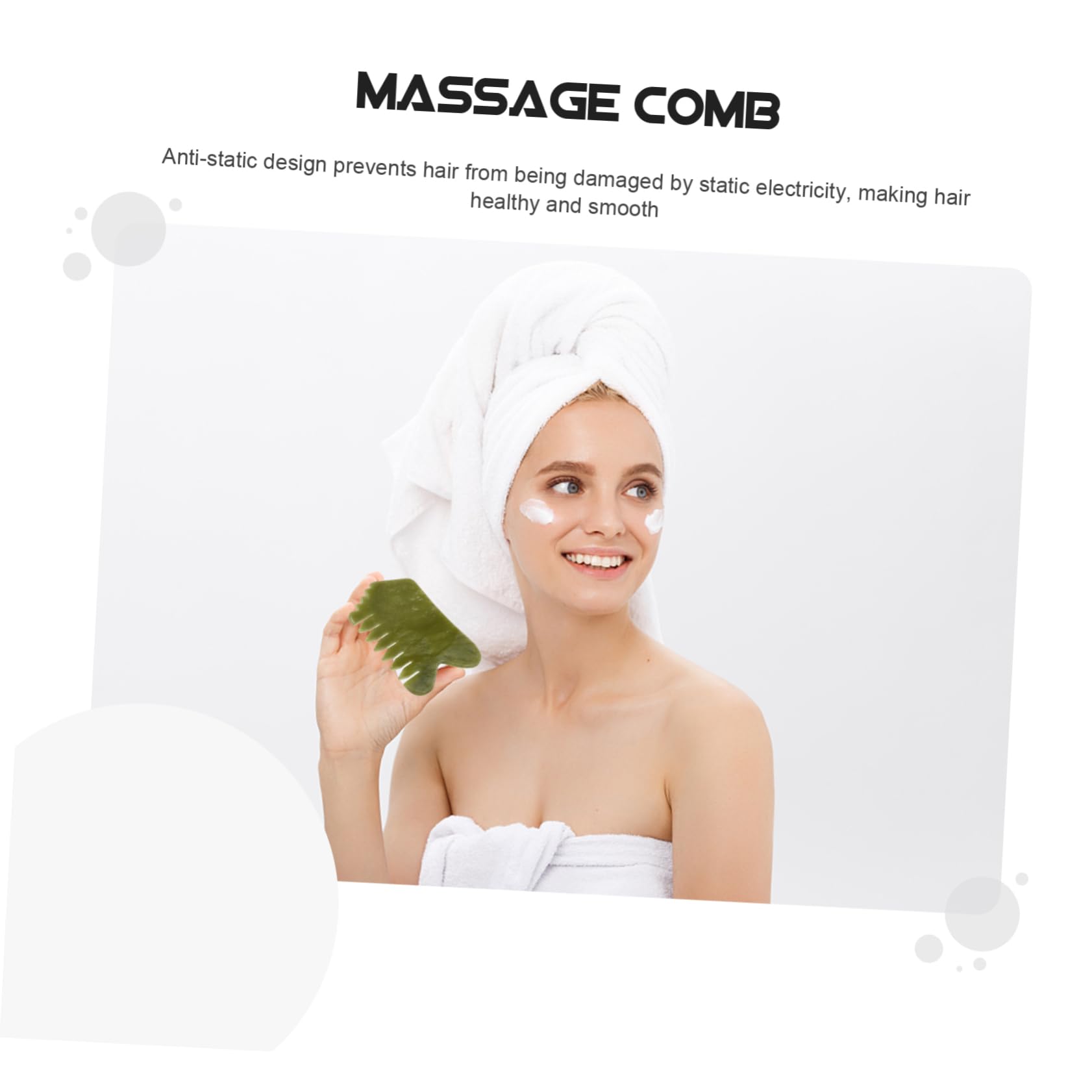 GLEAVI 5 Stück Kopfhautmassage-werkzeug Haarkamm Jadekamm Natürliches Schabbrett Für Die Wöchentliche Gesichtsanwendung