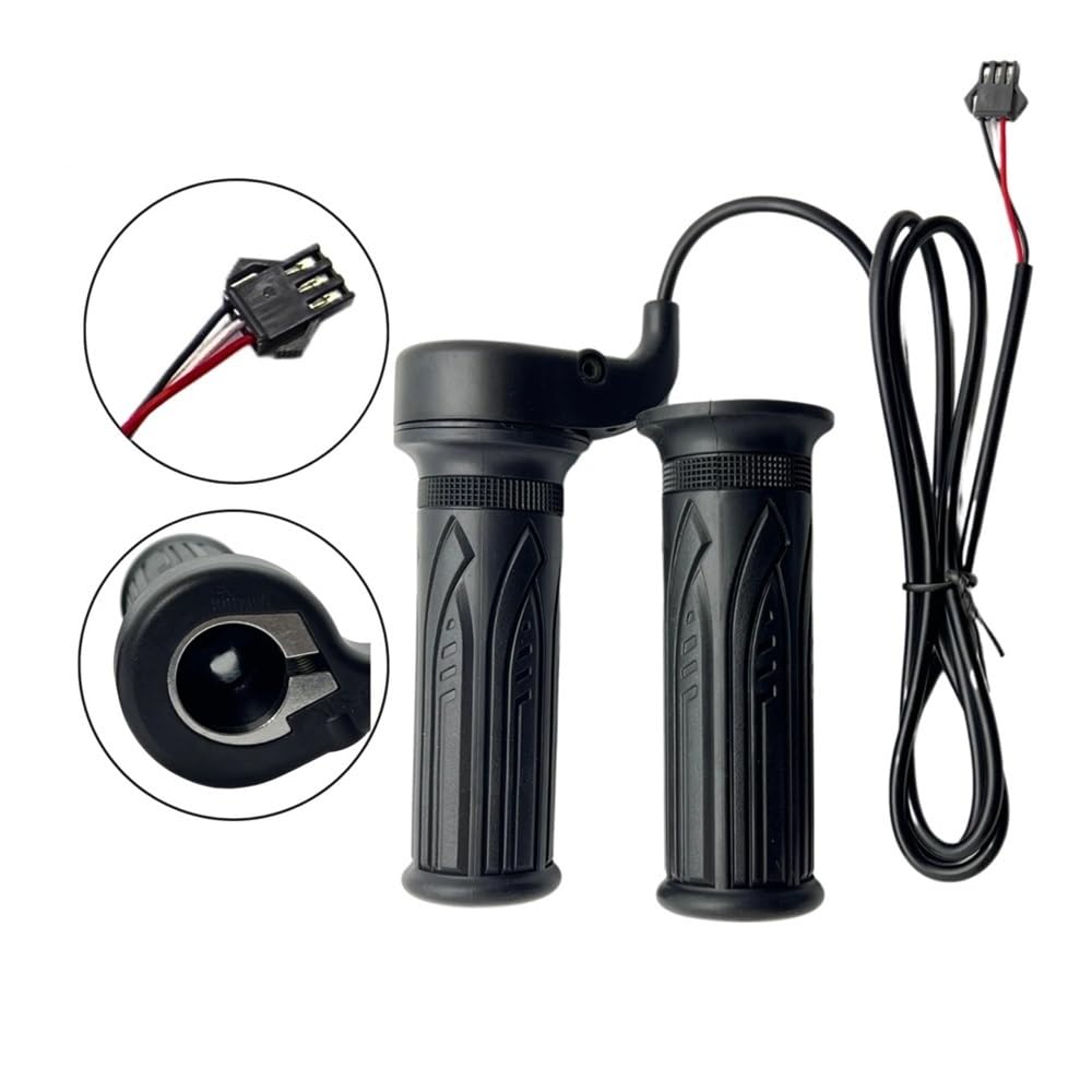 Poignée Droite d'accélérateur à Torsion complète 20X, adaptée for vélo électrique/Scooter/Moto 24V-72V avec connecteur SM(1PCS)