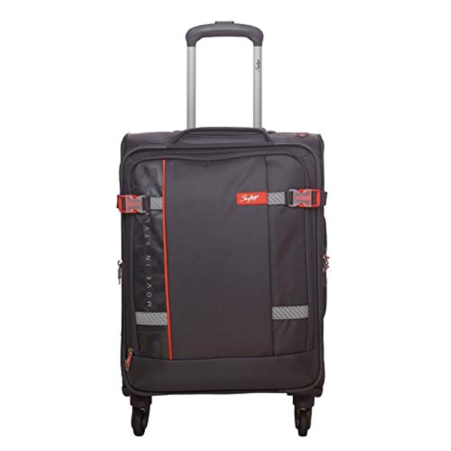 SkybagsSnazzy 4W Expandable Strolly 59 cm, Soft Trolley (Steel Grey)
