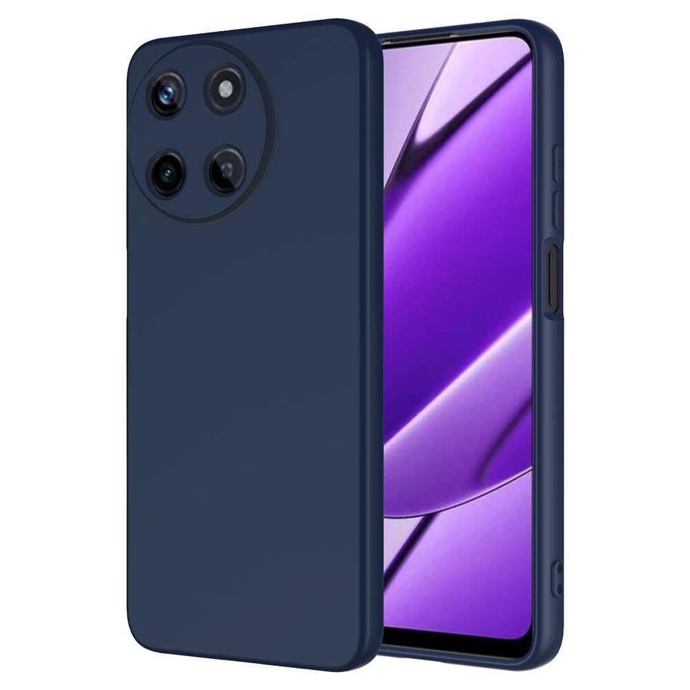 Zore Realme ile uyumlu 11 4G Kılıf Zore Mara Lansman Kapak Lacivert
