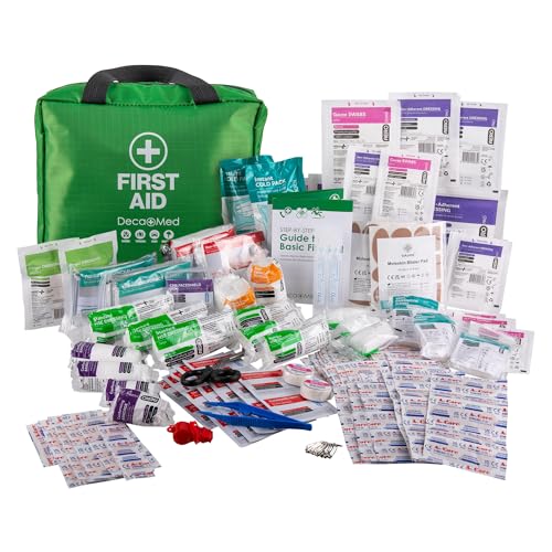 230+ Piece Premium First Aid Kit with Carry Bag | Safety Essentials for Home, Office, Car, Caravan, Travel, and Camping | Includes Cold Pack, Emergency Blanket, Bandages, Plasters & More