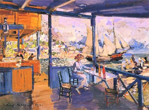 Peinture décorative Korovin Jetée à Gurzuf, voyagez depuis votre salon