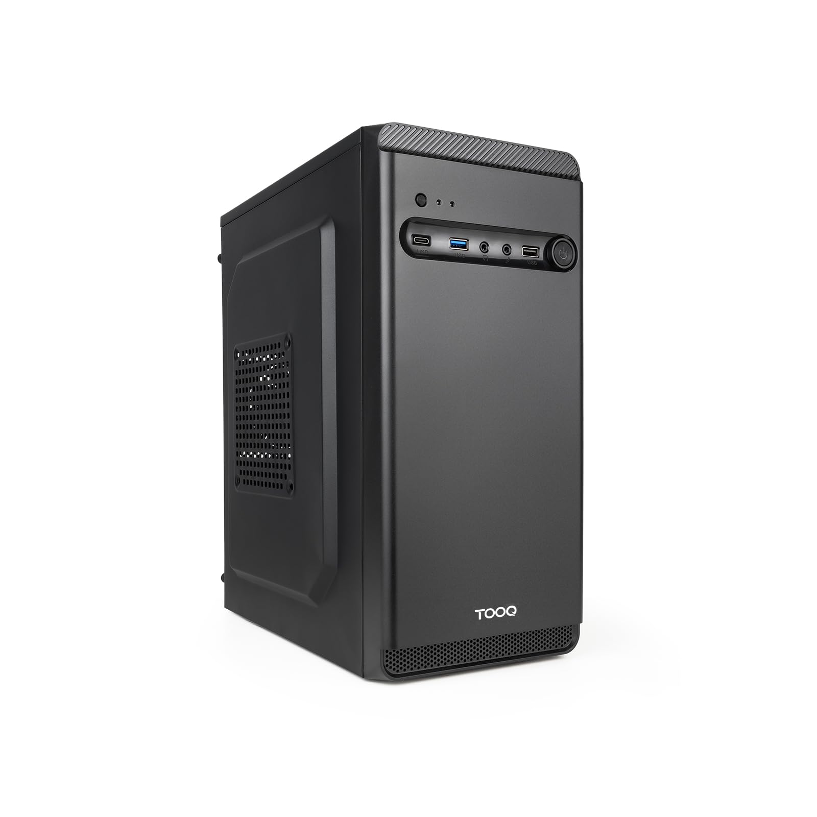 TOOQ TQC-4702-SP miniwieża Micro-ATX "DODEKA ULTRA", zasilacz ATX 500 W, 1 × USB-A 3.0, 1 × USB-A 2.0, 1 × USB-C, Audio HD, mikrofon