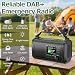 27000mAh DAB+/FM Notfallradio mit Powerbank, Solar- und Kurbelradio