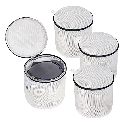 MARMINS Bra Bag,4 Pcs Thickened Sandwich Fabric Lingerie Bags for Laundry, Bra Bag for Washing Machine,Underwear Washing Bag(7 x 7x 7 Inches)