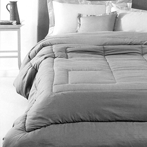 Zucchi R551 Tagesdecke aus Satin, einfarbig, für Doppelbett, Taupe - Image 3