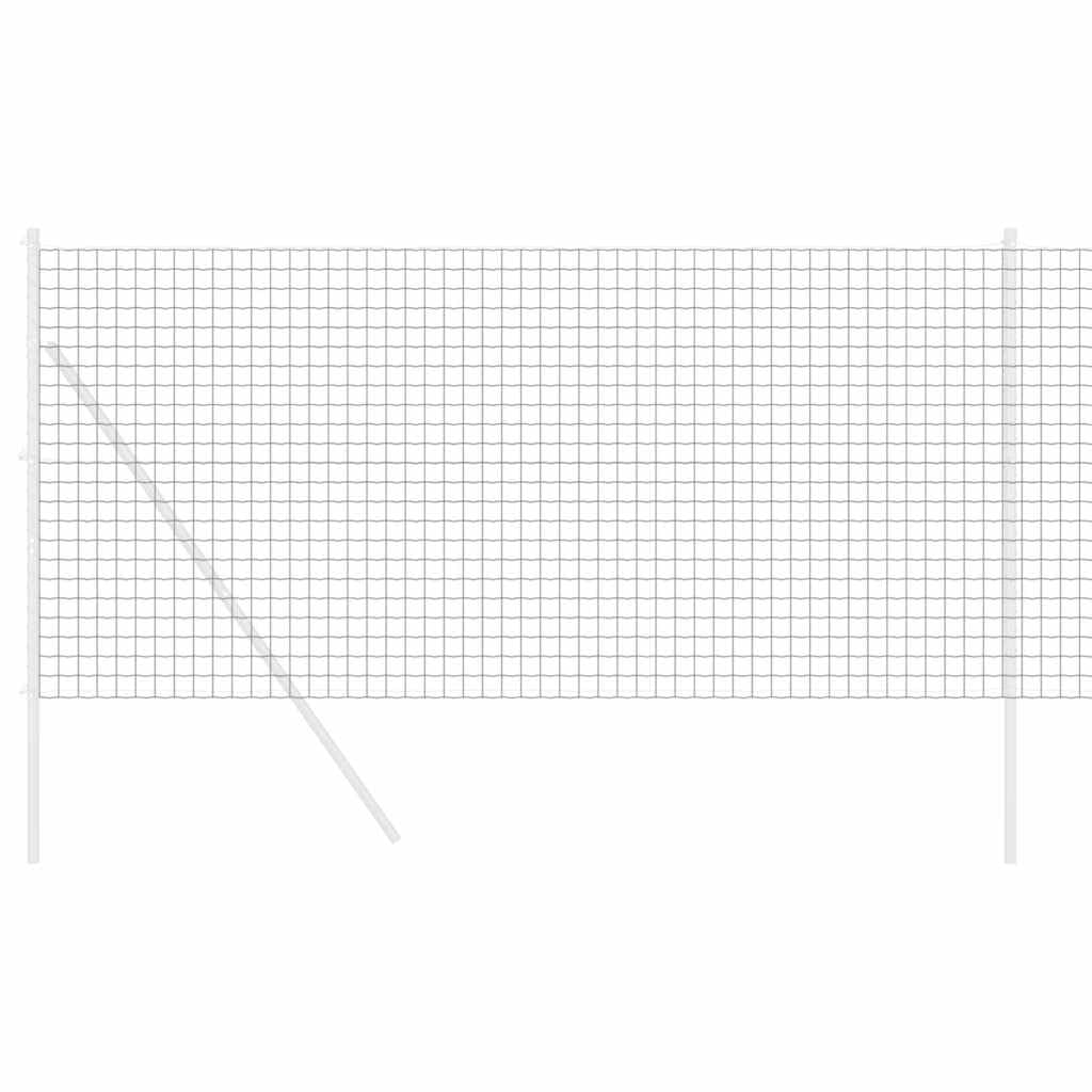 Recinzione Europea Con Ferro Rivestito in PVC, Struttura Resistente e Protezione da Intemperie e UV, Recinzione da Giardino, Recinzione Modulare, Per Giardini e Patii Esterni, Grigio, 1.2 x 10 m