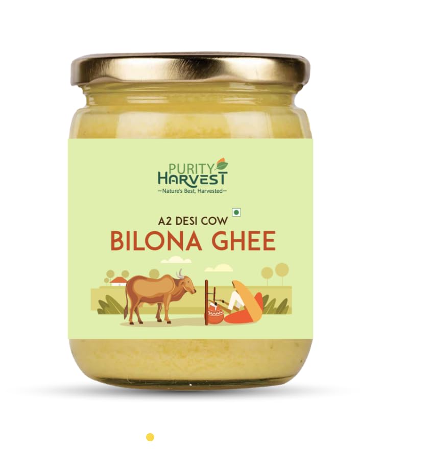 Image of Purity Harvest A2 Desi Cow Ghee (250 ml) | Traditional Vedic Bilona Method | Hand-Churned Pure Desi Ghee from A2 Milk of Indian Cows | Lab Tested, Chemical-Free & Preservative-Free | Healthy Cooking Ghee for Daily Use