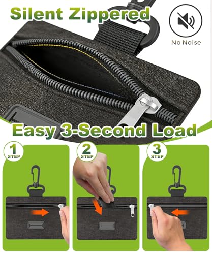 Image of Charmount 200 Count Dog Poop Bags Rolls with Zippered Pouch Dispenser Holder, Extra Thick Leak-Proof Unscented Waste Bags, Coreless Easy Load for Small to Large Dogs