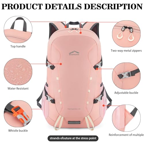 Hiking Backpack,Large 35L Travel Backpacks for Men Women,Water Resistant Ultra Lightweight Foldable Packable Camping Daypack for Outdoor Sports - Image 6