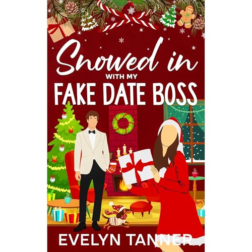 Snowed in with My Fake Date Boss Audiolibro Por Evelyn Tanner arte de portada