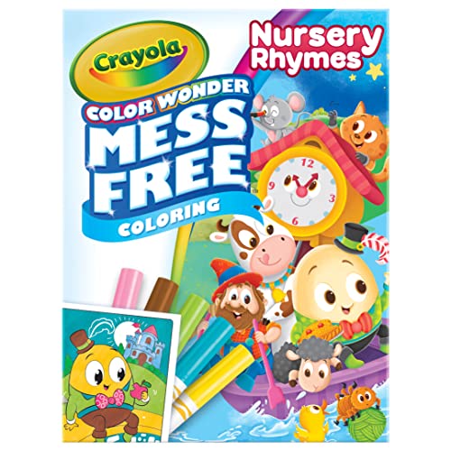 Crayola Color Wonder Nursery Rhymes, Mess Free Coloring Pages & Markers, Gift for Kids, Age 3, 4, 5,...
