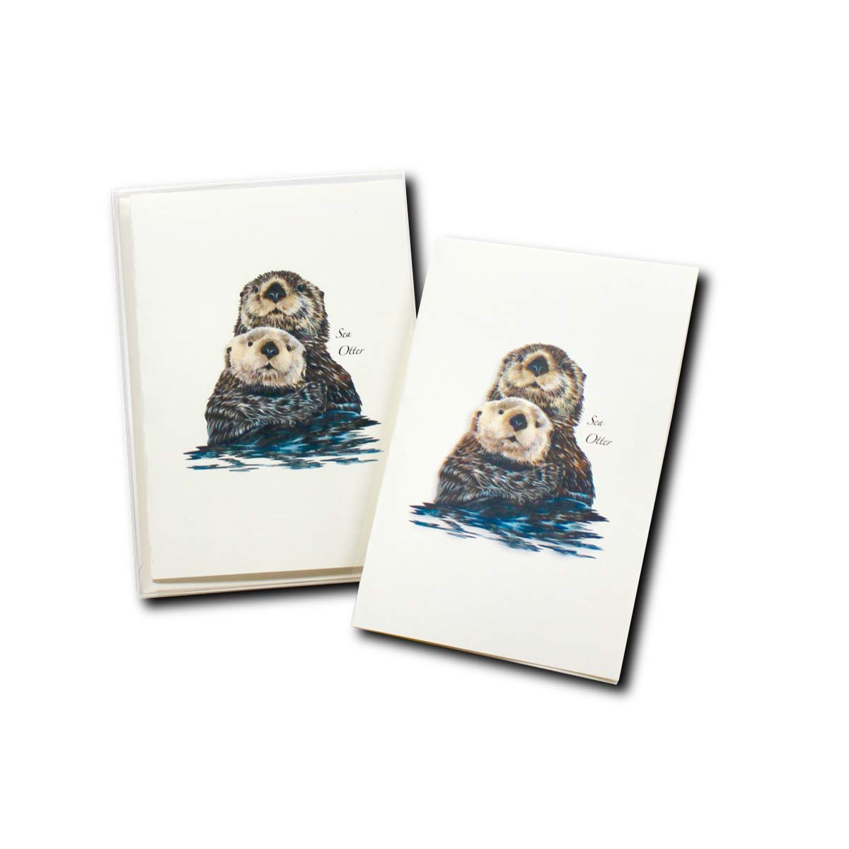 Earth Sky + Water - Sea Otter Notecard Set II - 8 Blank Cards with Envelopes