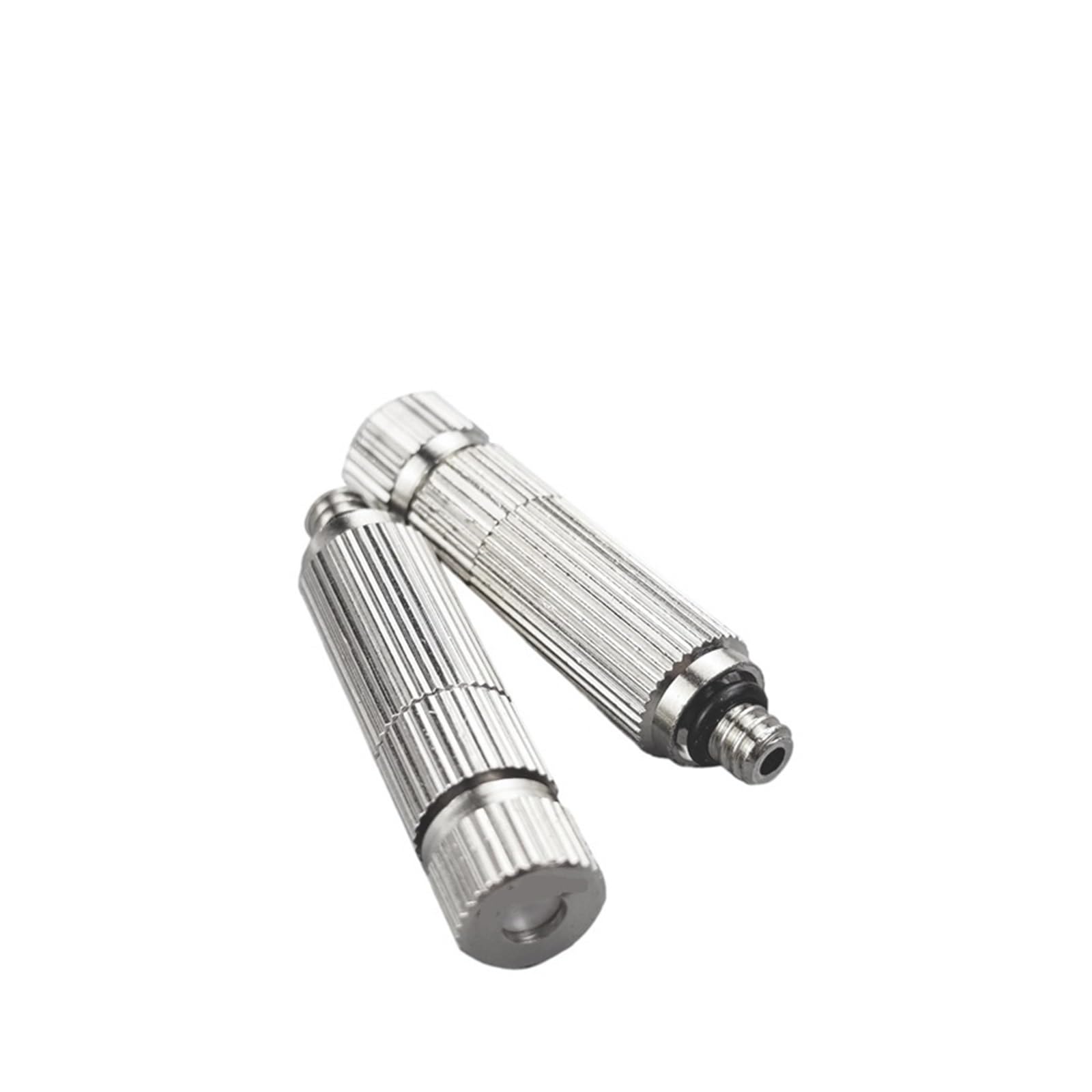 SOHNVWTGD 10PCS High Pressure Spray Nozzle Dry Fog Mist Ceramic Spray Core Nozzle for Humidification Cooling Nickel Plated Brass(0.5mm)