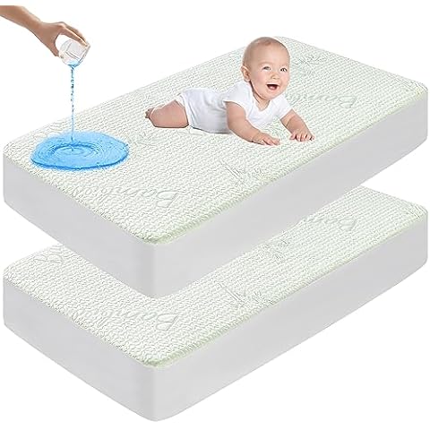 GOONIK Waterproof Crib Mattress Protector Cover