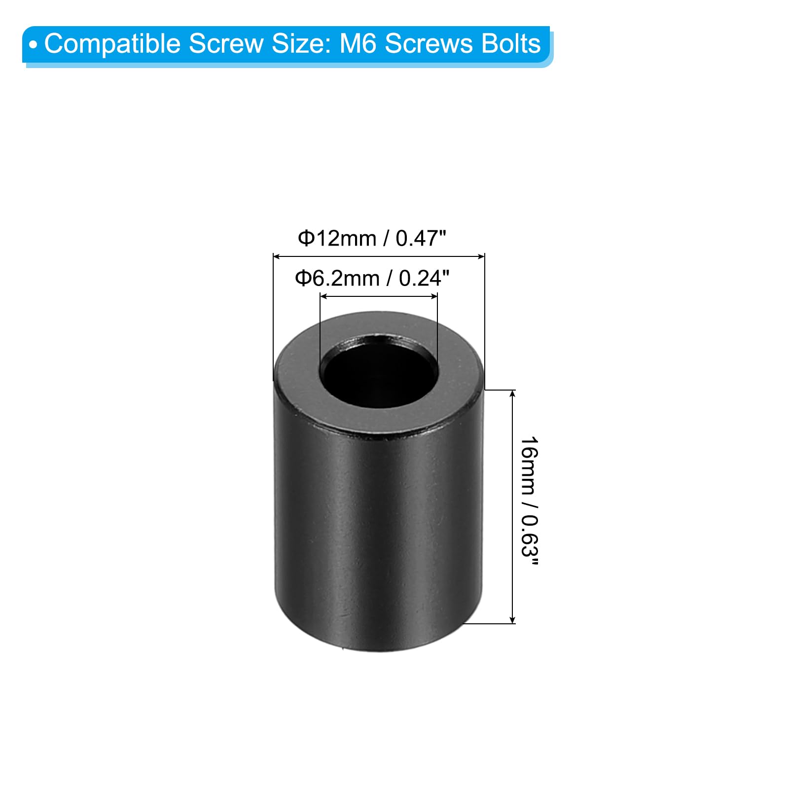 PATIKIL M6 Aluminum Spacers - Image 2