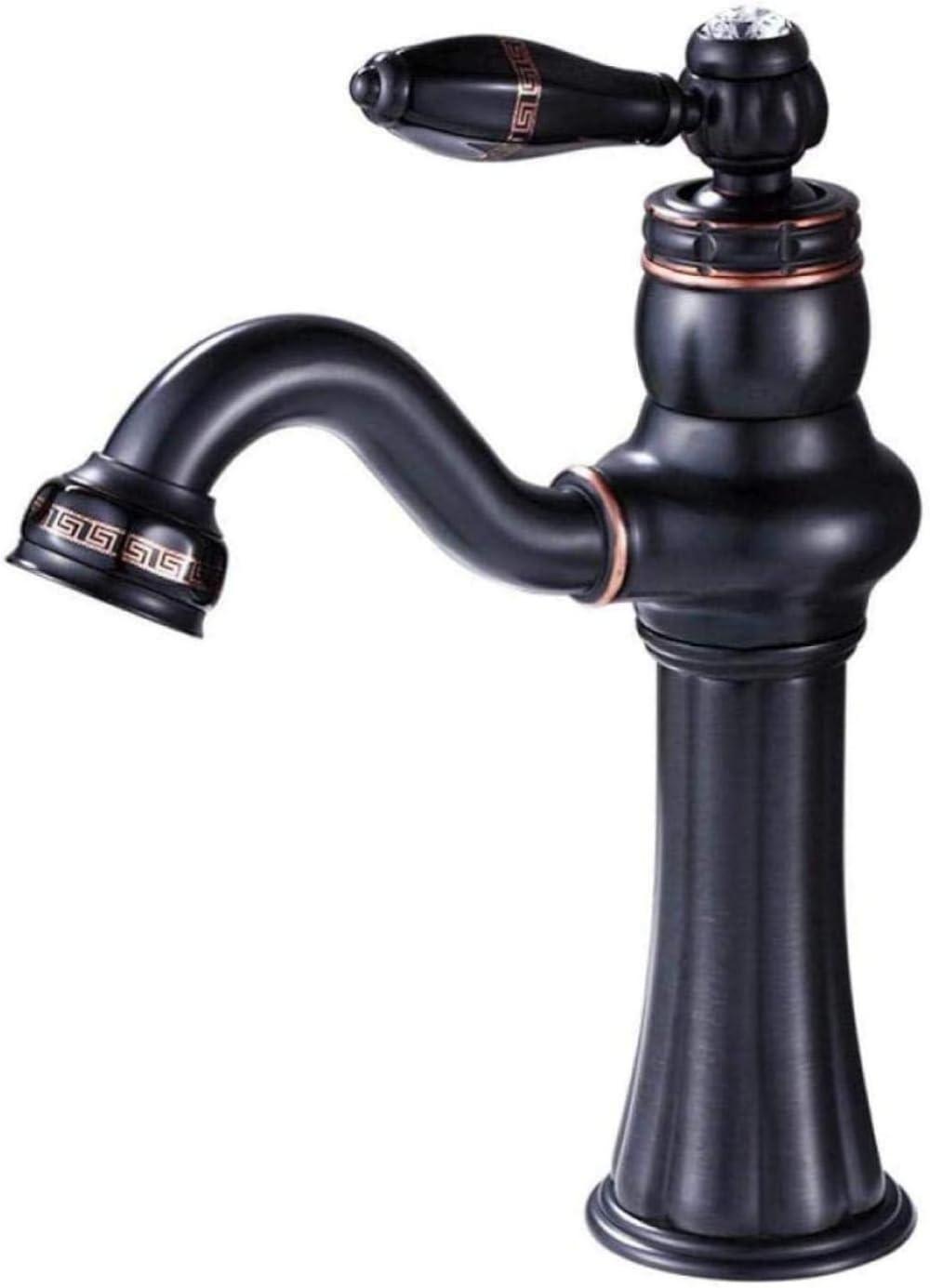 Robinet de salle de bain noir mitigeur eau chaude et froide domestique