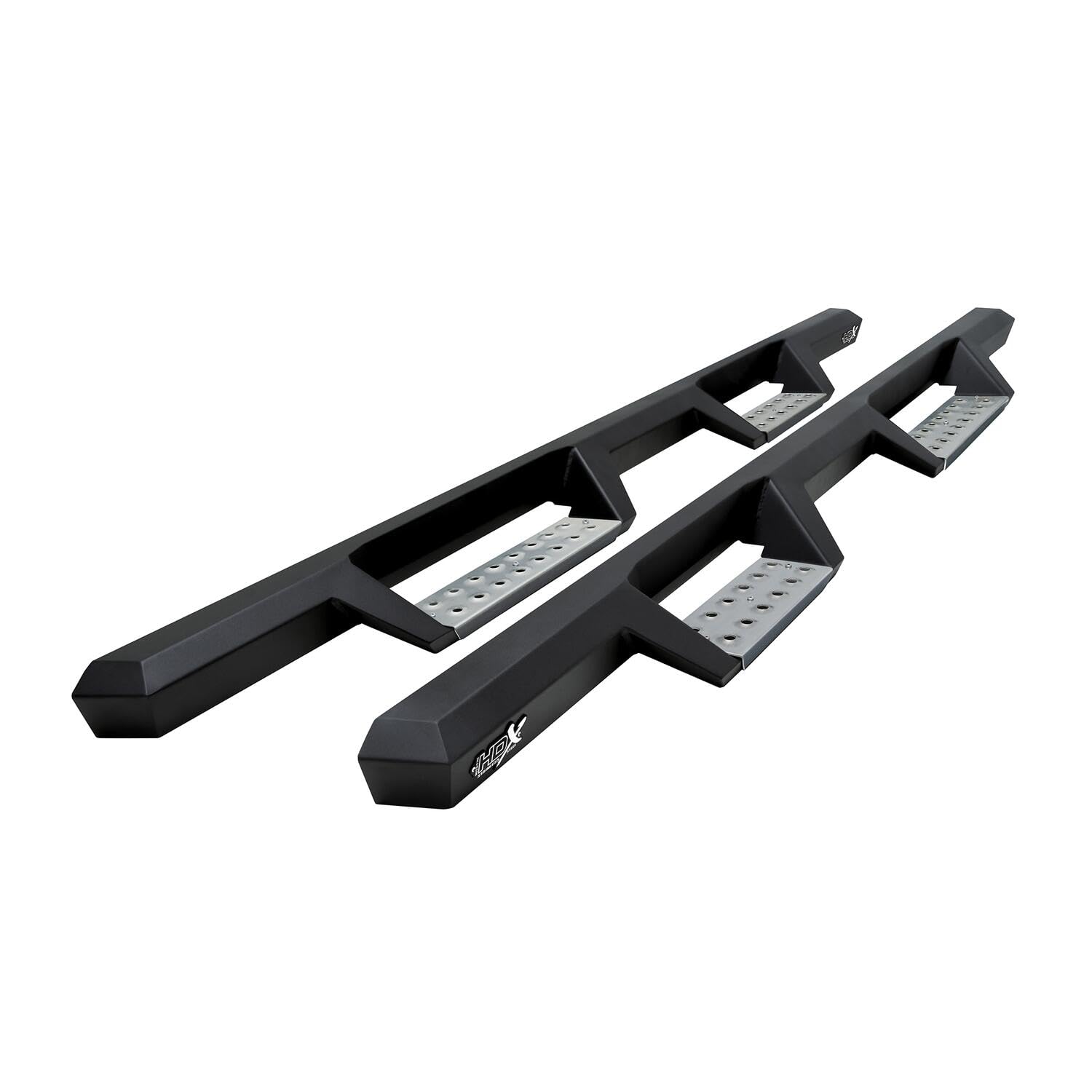 Westin 56-116852 HDX Stainless Drop Nerf Step Bars fits 1999-2013 Silverado Sierra 1500 Ext Cab 2001-2019 Silverado Sierra 2500 3500 Ext/Dbl Cab Textured Black 1 Pair