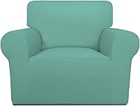 Vista 42 de PureFit Funda súper elástica para sofá reclinable con bolsillo, funda de sofá suave y antideslizante de elastano, lavable, protector de muebles