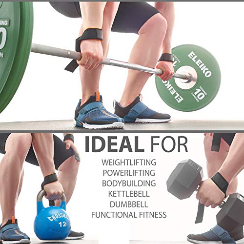 Image of WARM BODY COLD MIND Lasso Lifting Wrist Straps for Cross Training - Rated at 770 lb - Hand Wraps for Olympic Weightlifting, Powerlifting, Weight Lifting, Bodybuilding Strength Deadlift Gym Bar, Cotton