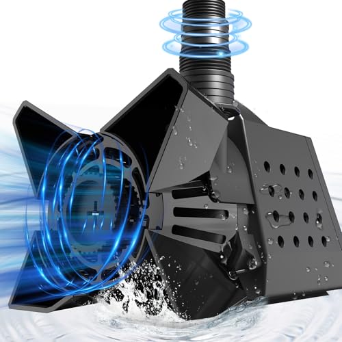AgiiMan 3200 GPH Pond Pumps 200W Pond Pump for Outdoor Ponds with Filter Bag and 33 FT Cable Submersible Water Pump Max Lifting Height 20 FT Ultra Quiet Sump Pump for Pond Waterfall Fish Tank